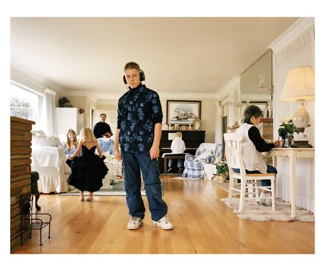 Beth Yarnelle Edwards, Colby (Colby's Music) , 2001. Fuji Crystal archive print, 30 x 42.375 in. Collection of the Oakland Museum of California, gift of an anonymous donor. 