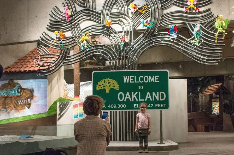 Rubén Guzmán, Miguel Chacón, and Shayna Hirschfield, The Giving Tree, 2013. In the exhibition The Tree of Life and Death: Días de los Muertos 2013, on view in the Gallery of California Natural Sciences at the Oakland Museum of California. Photo: Ace Lehner.