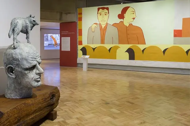 Fertile Ground: Art and Community in California, installation view, September 20, 2014 – April 12, 2015, jointly organized by the Oakland Museum of California and the San Francisco Museum of Modern Art; photo: Johanna Arnold 