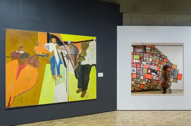 Fertile Ground: Art and Community in California, installation view, September 20, 2014 – April 12, 2015, jointly organized by the Oakland Museum of California and the San Francisco Museum of Modern Art; photo: Johanna Arnold 