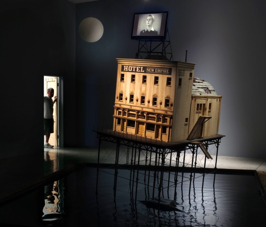 Michael C. McMillen. Lighthouse (Hotel New Empire), 2010. Mixed media installation with artist made digital motion picture. Photo: Robert Wedemeyer. ©Michael C. McMillen