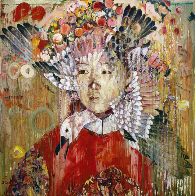 September. 2001. Oil on canvas. 66 x 66 inches (167.74 x 167.74 cm). Collection of Driek and Michael Zirinsky.