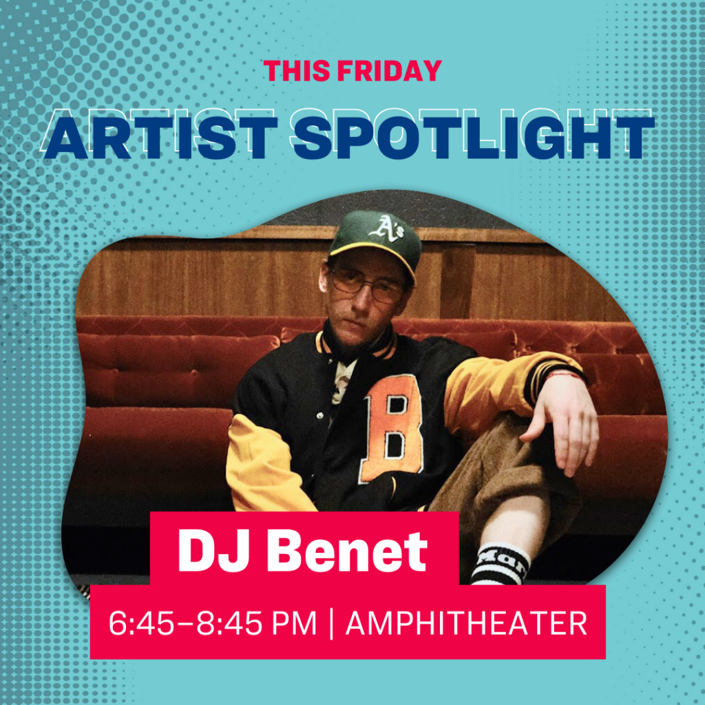 This Friday - Artist Spotlight, 6:45—8:45 pm	 | Amphitheater