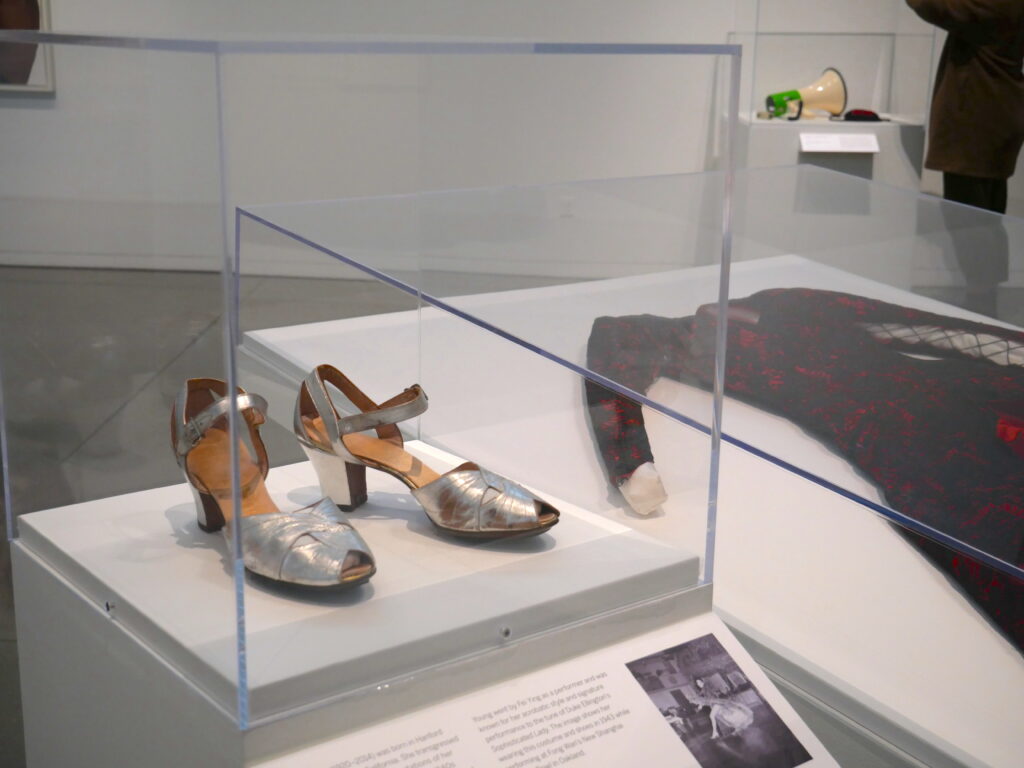 Costume and shoes worn by the dancer Fei Ying, circa 1943